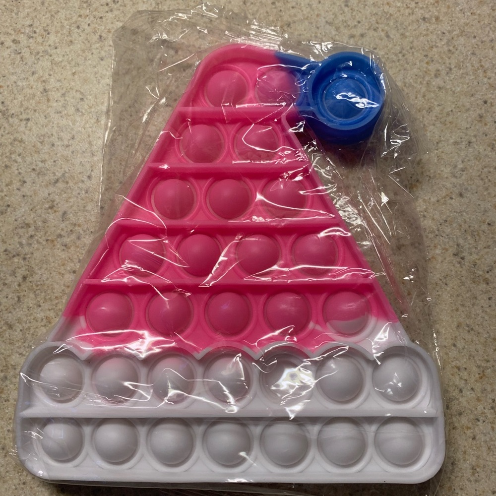 Pink pop it Xmas hat